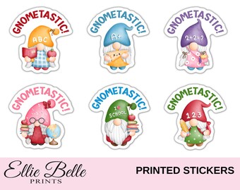 Teacher Stickers (Gnometastic) | Gnometastic Teacher Stickers | Gnome Stickers | Teacher Merit Stickers | Teacher Stickers