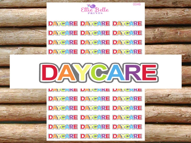 39 Daycare Planner Stickers Happy Planner Erin Condren Etsy