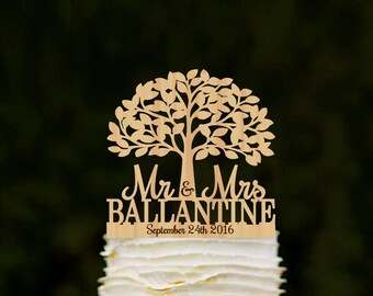 tree wedding cake topper