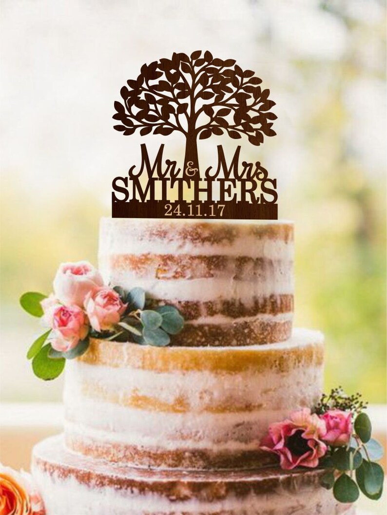 tree wedding cake topper