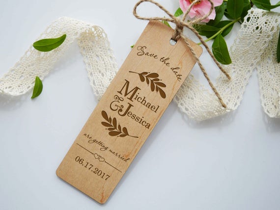 wedding bookmarks wooden save the date bookmark wood wedding etsy save the date bookmarks