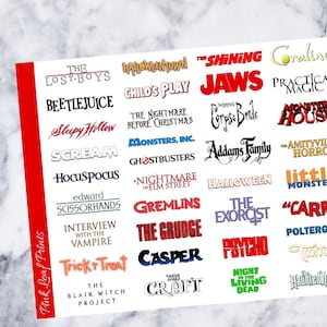 Liste des films d'Halloween | Stickers agenda