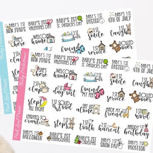 Baby&#39;s First Milestones  - Planner Stickers