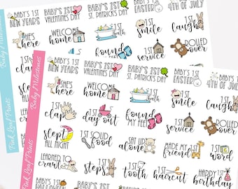 Baby's First Milestones  - Planner Stickers