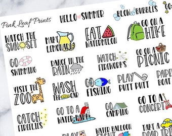Liste d'envies d'été | Stickers agenda