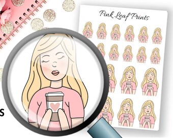 Coffee | Planner Girls | Planner Sticker Quarter Sheet