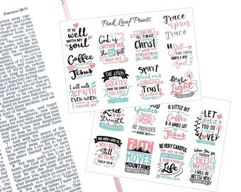 Christian Quotes | Planner Sticker Sheet