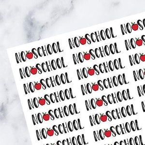 No School | Script | Quarter Sheet