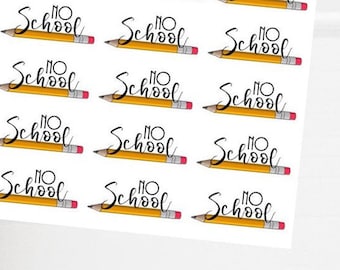 No School | Mini Icon Planner Sticker Sheet