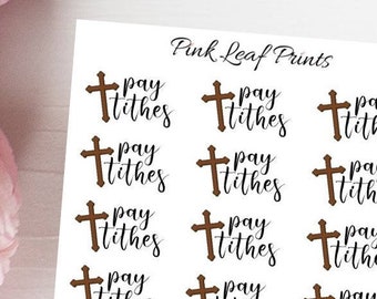 Pay Tithes | Mini Icon Planner Sticker Sheet
