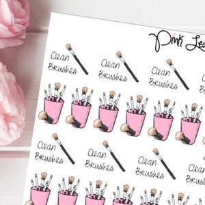 Brosses propres Doodle Planner Stickers