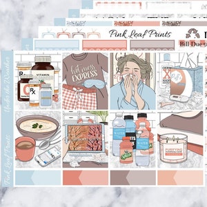 Matte | Under the Weather | A La Carte Weekly Planner Sticker Kit