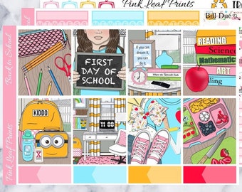 Glossy | Back to School - GIRL | A La Carte Weekly Planner Sticker Kit