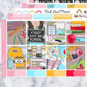 Matte | Back to School - GIRL | A La Carte Weekly Planner Sticker Kit