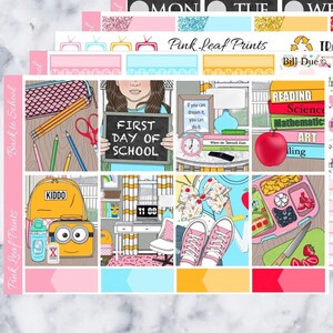 Glossy | Back to School - GIRL | A La Carte Weekly Planner Sticker Kit