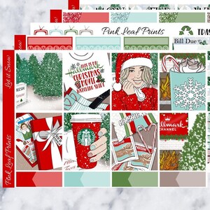 Matte | Let It Snow | A La Carte Weekly Planner Sticker Kit
