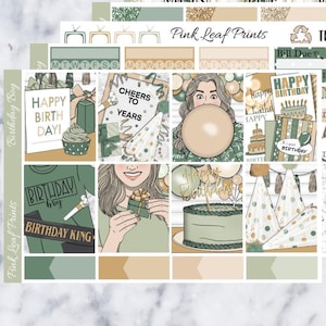 Glossy | Birthday Boy | A La Carte Weekly Planner Sticker Kit