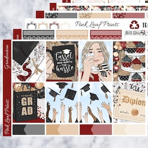 Matte | Graduation 2025 | A La Carte Weekly Planner Sticker Kit