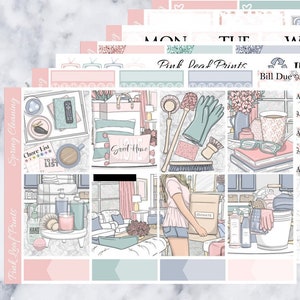 Glossy | Spring Cleaning | A La Carte Weekly Planner Sticker Kit