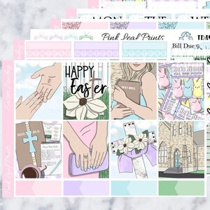Glossy | Easter Sunday | A La Carte Weekly Planner Sticker Kit