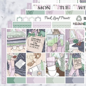 Matte | Book Worm | A La Carte Weekly Planner Sticker Kit