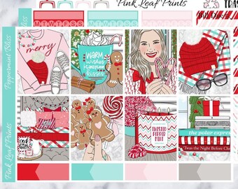 Glossy | Peppermint Bliss | A La Carte Weekly Planner Sticker Kit