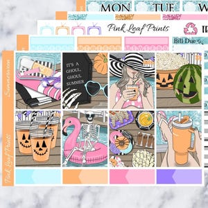 Glossy | Summerween | A La Carte Weekly Planner Sticker Kit