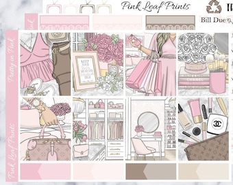 Matte | Pretty and Pink | A La Carte Weekly Planner Sticker Kit