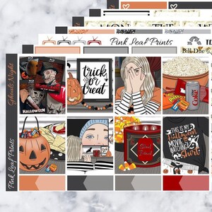 Glossy | Ghouls Night | A La Carte Weekly Planner Sticker Kit