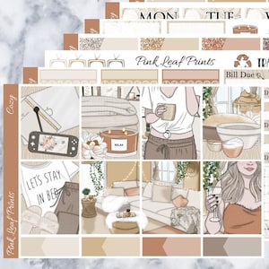 Matte | Cozy | A La Carte Weekly Planner Sticker Kit