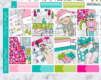 Matte | Merry & Bright | A La Carte Weekly Planner Sticker Kit