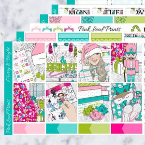 Matte | Merry & Bright | A La Carte Weekly Planner Sticker Kit