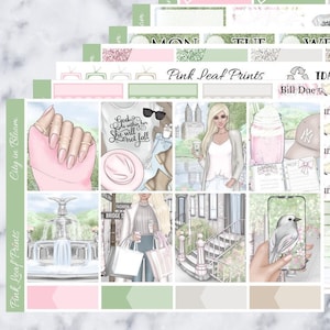 Glossy | City in Bloom | A La Carte Weekly Planner Sticker Kit