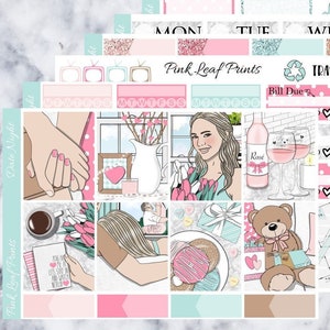 Matte | Date Night | A la Carte Wekelijkse Planner Sticker Kit
