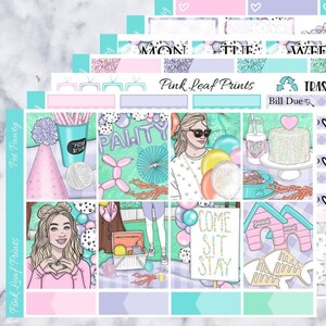 Glossy | Pet Pawty | A La Carte Weekly Planner Sticker Kit
