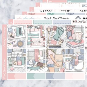 Glossy | Spring Cleaning | A La Carte Weekly Planner Sticker Kit