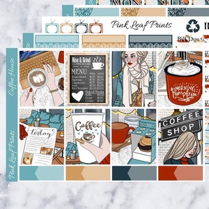 Matte | Coffee House | A La Carte Weekly Planner Sticker Kit