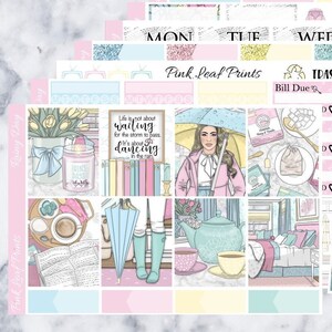 Matte | Rainy Day | A La Carte Weekly Planner Sticker Kit