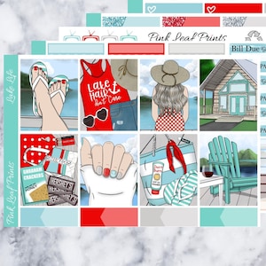 Matte | Lake Life | A La Carte Weekly Planner Sticker Kit