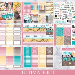 Matte Softball Season A La Carte Weekly Planner Sticker Kit image 5