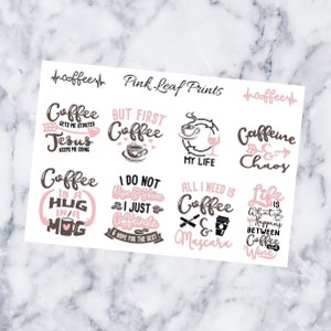 Coffee Quotes | Planner Sticker Sheet