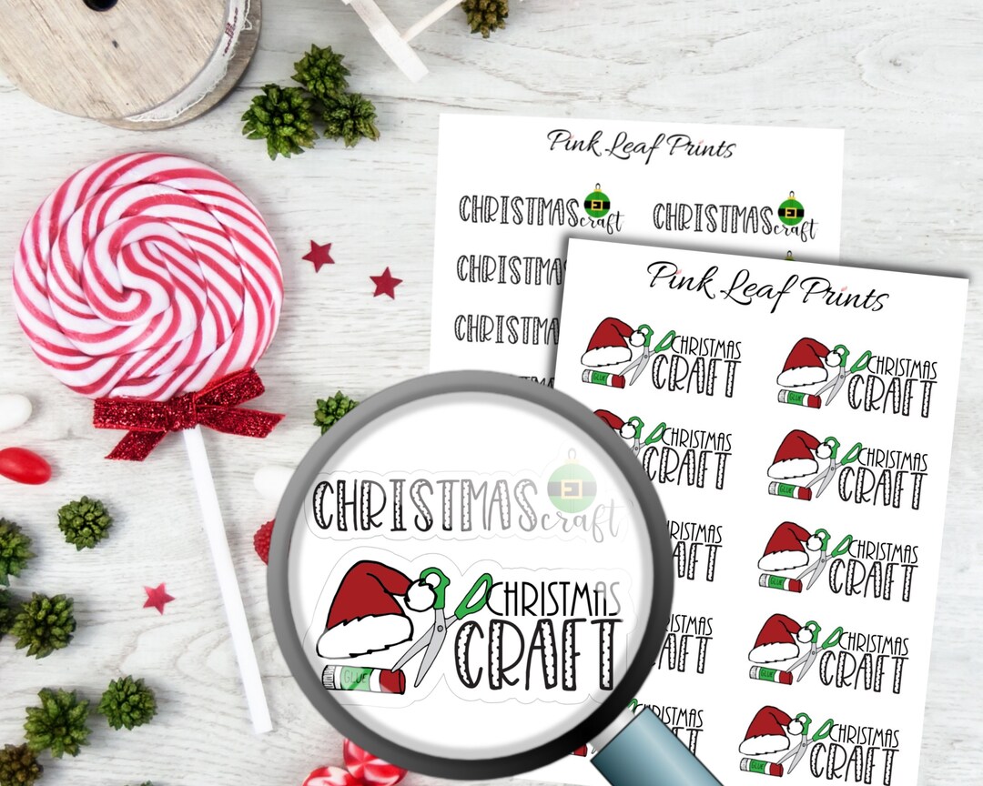 Christmas Crafting | Planner Girls | Planner Sticker Quarter Sheet - Etsy
