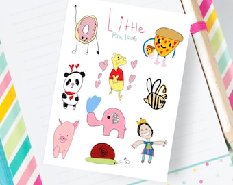 Doodle Sticker Sampler 1 by Little Pink Leaves