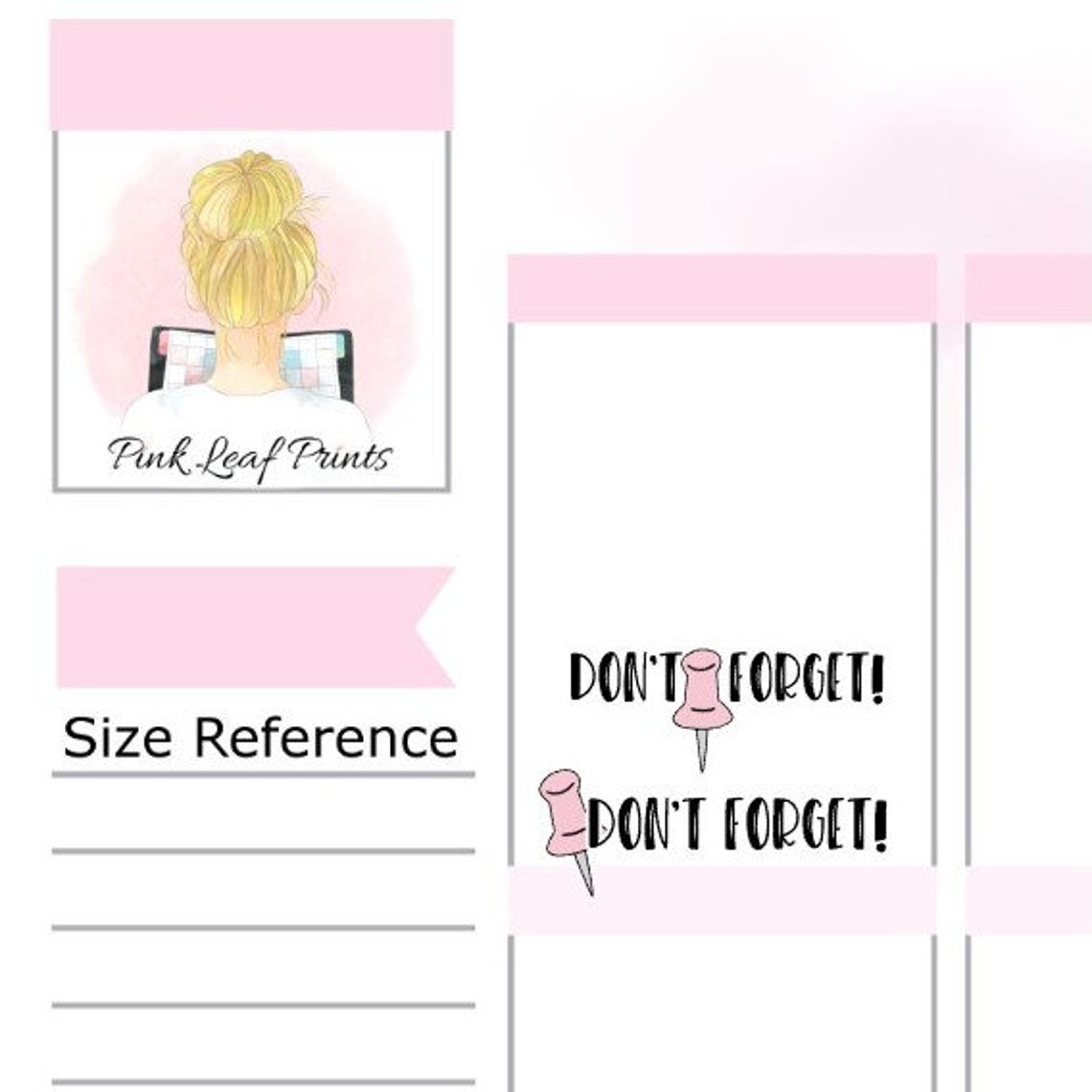 Don't Forget Script Quarter Sheet - Etsy