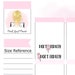 Don't Forget | Script | Quarter Sheet - Etsy
