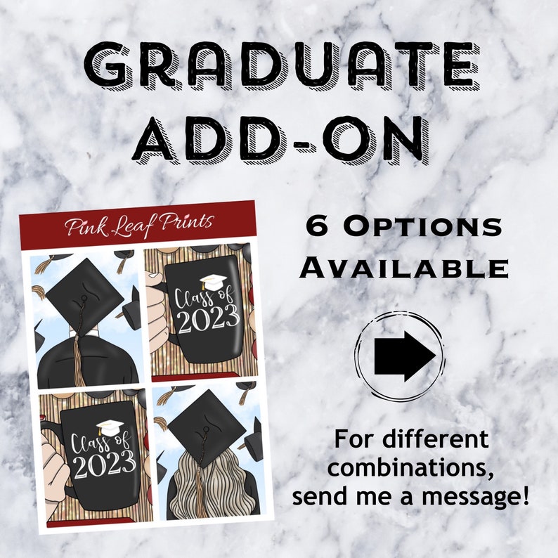 Matte Graduation A La Carte Weekly Planner Sticker Kit image 8