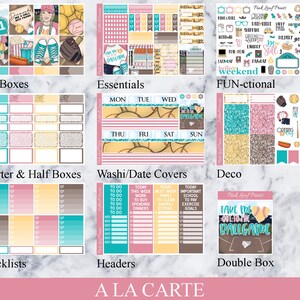 Matte Softball Season A La Carte Weekly Planner Sticker Kit image 4