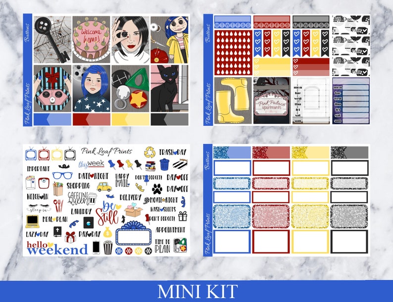 Planner Buttons Matte | Buttons | A La Carte Weekly Planner Sticker Kit - Etsy