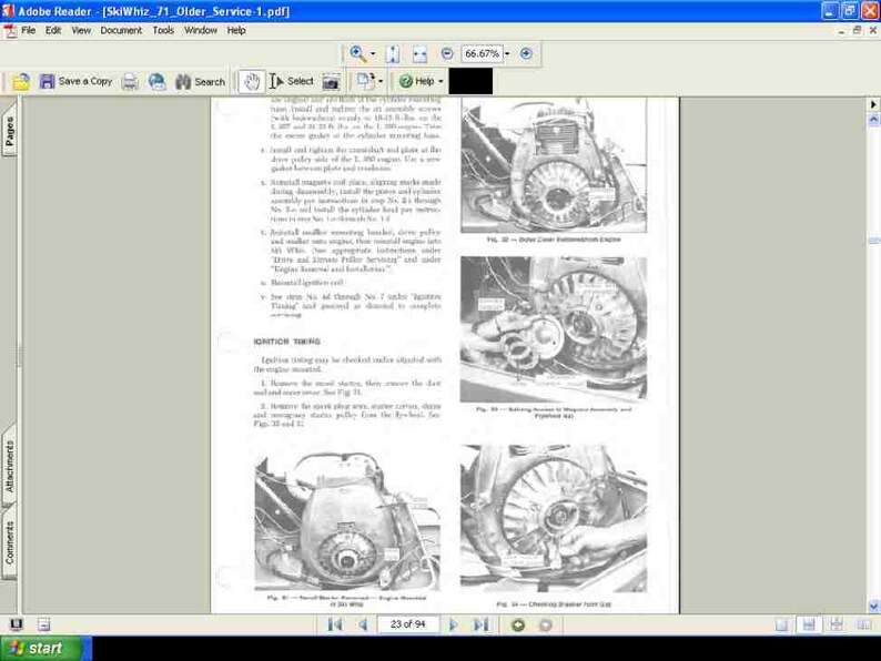 MASSEY FERGUSON SKIWHIZ Snowmobile Service and Parts Manuals 380pgs for