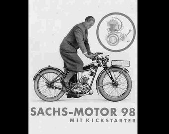 SACHS 50 98 100 200 Instrukcje części do skuterów i motorowerów - 125 stron z Sachs i 316 Hercules Schematy serwisowe silników